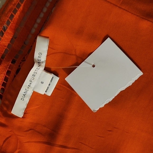 DIANE VON FURSTENBERG Tiana Lace Flounce Dress 6 - Picture 7 of 9